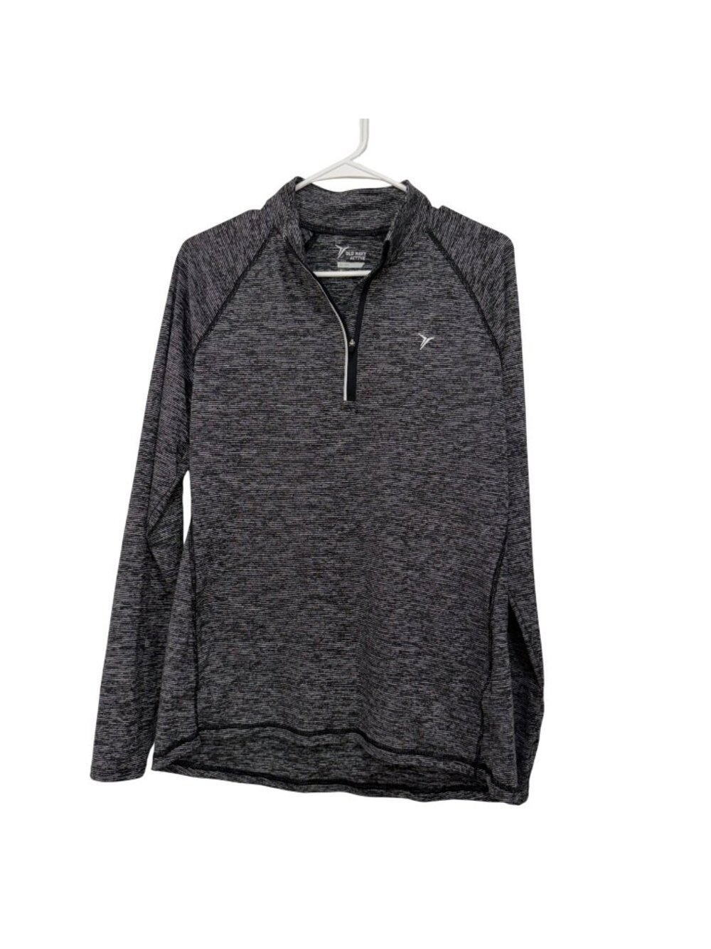 Old Navy Active Go-Dry Women Gray Quarter-Zip Pullover Size Large  Semi-Fitted